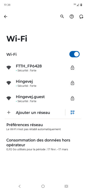 Sélectionnez le réseau sans fil auquel vous souhaitez vous connecter