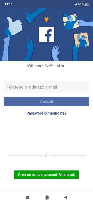 L'app è pronta per l'uso