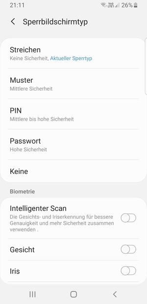 Wählen Sie Muster