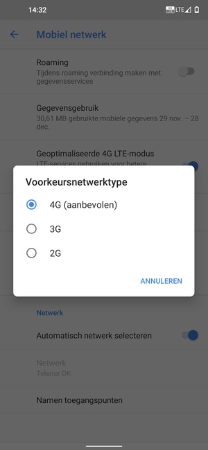 Selecteer uw voorkeursoptie