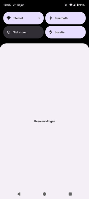 Schuif naar beneden in het bovenste menu opnieuw