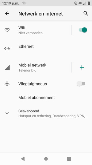 Selecteer Mobiel netwerk