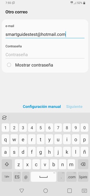 Introduzca su Dirección de correo electrónico y seleccione Siguiente