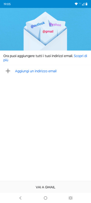 Seleziona Aggiungi un indirizzo email