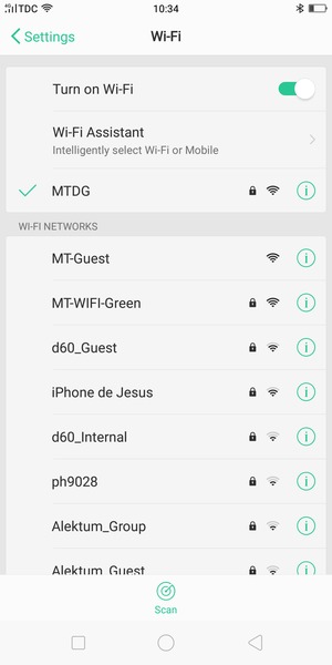 Turn off Turn on Wi-Fi