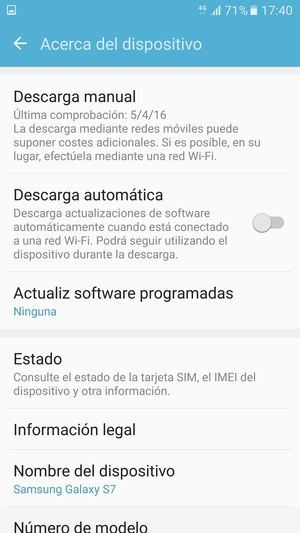 Seleccione Descarga manual