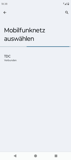 Warten Sie, bis die Suche abgeschlossen ist