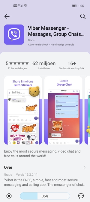 Wacht tot het installatieproces beëindigd is