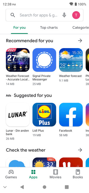 Select the Search bar