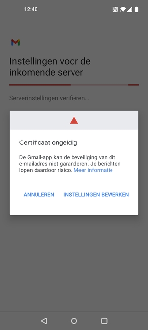 Selecteer INSTELLINGEN BEWERKEN