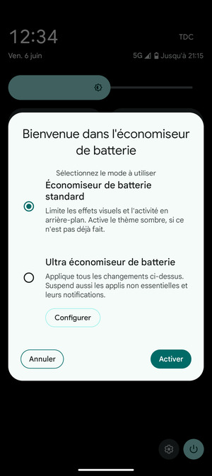 Sélectionnez Activer