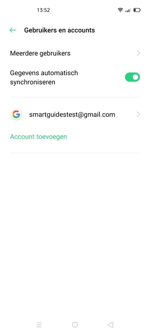 Selecteer uw Google-account
