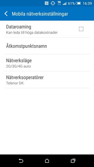 Välj Åtkomstpunktsnamn