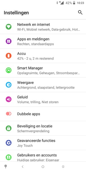 Selecteer Netwerk en internet