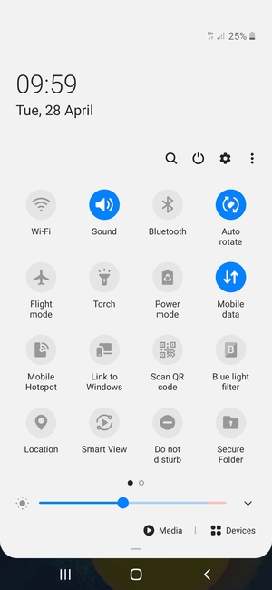Select Power mode
