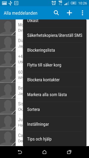 Välj Inställningar