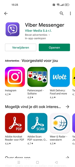 Selecteer Openen