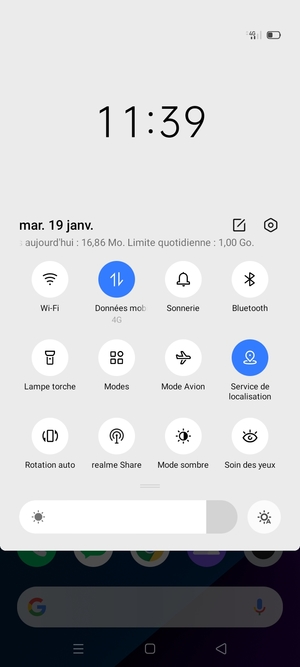 Désactiver le Service de localisation
