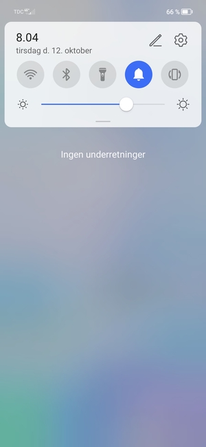 Aktiver topmenuen igen