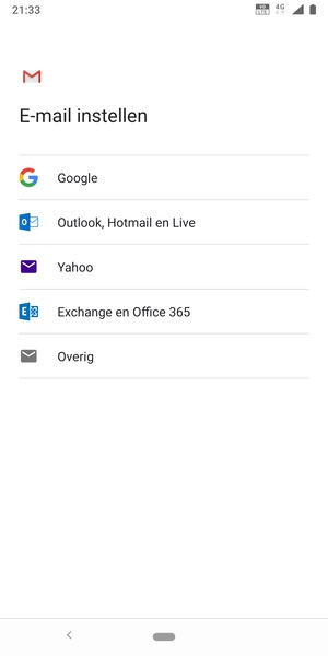 Selecteer Google