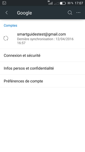 Sélectionnez votre compte