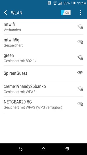 Sie sind nun mit dem WLAN-Netzwerk verbunden