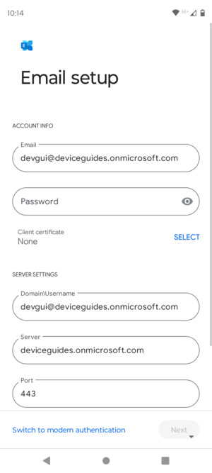 Enter your password
