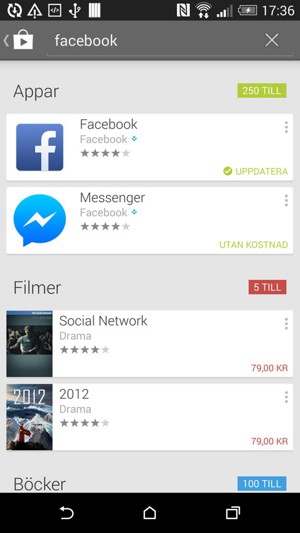 Välj appen