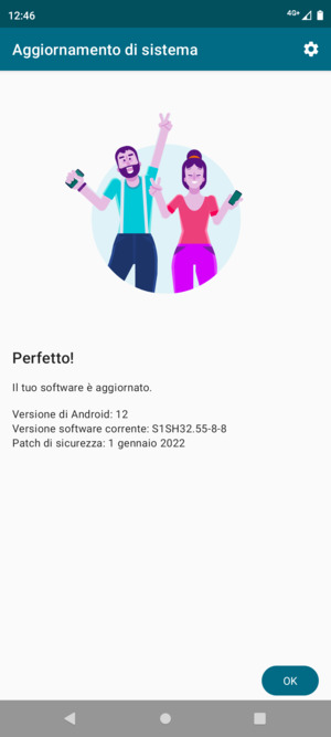 Se il tuo telefono è aggiornato, seleziona OK