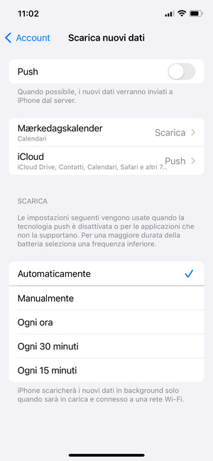 Disattiva Push