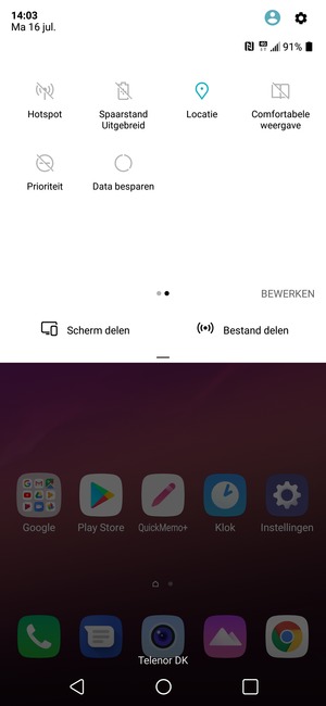 Schakel Locatie uit