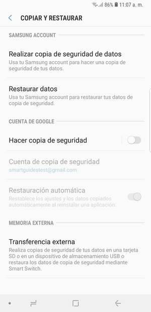 Active Hacer copia de seguridad
