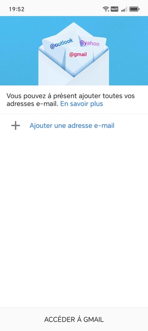 Sélectionnez Ajouter une adresse e-mail