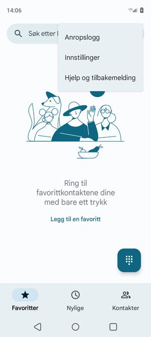 Velg Innstillinger