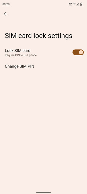 Select Change SIM PIN