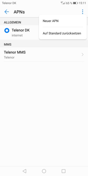 Wählen Sie Auf Standard zurücksetzen