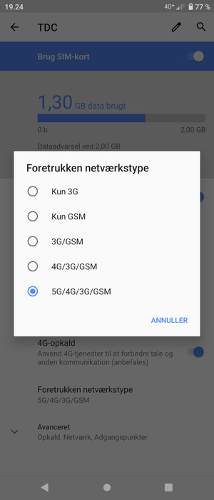 Vælg din foretrukne mulighed