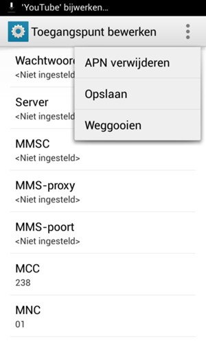 Selecteer Opslaan