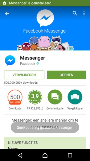 Selecteer OPENEN