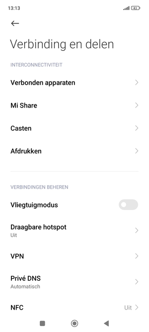 Selecteer Draagbare hotspot