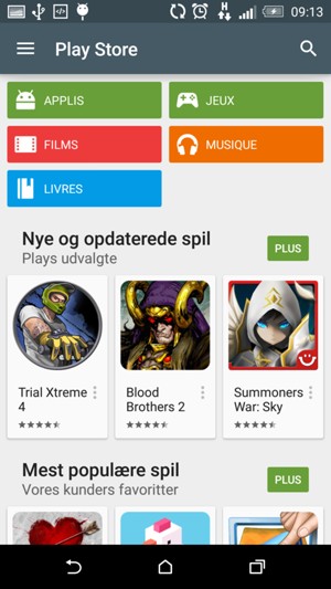 Sélectionnez le bouton de Recherche
