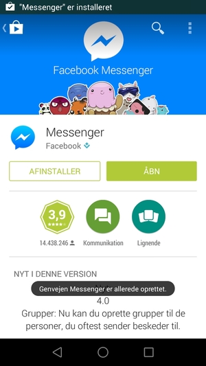 Vælg ÅBN