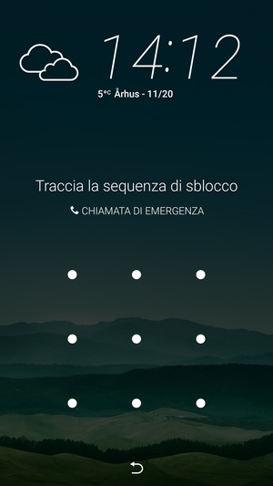 Il tuo telefono è ora protetto dal blocco schermo.