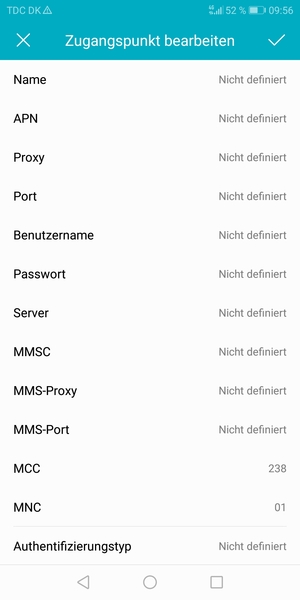 Geben Sie Internet-Informationen ein