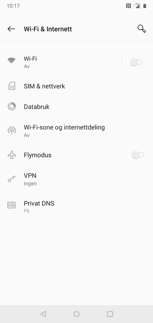 Velg Wi-Fi