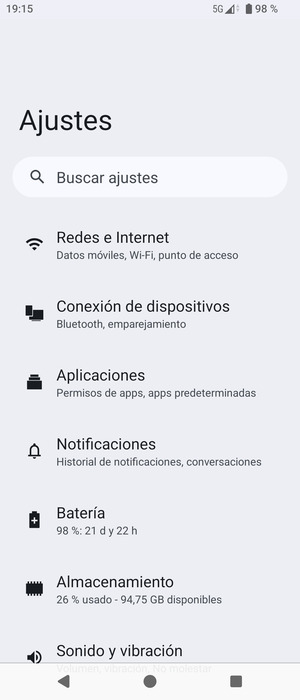 Seleccione Redes e Internet