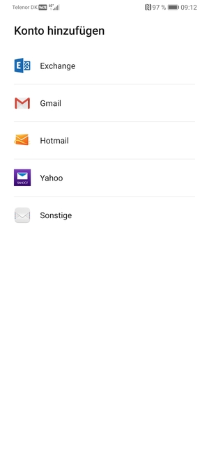 Wählen Sie Gmail
