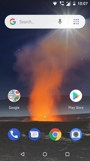 Swipe up