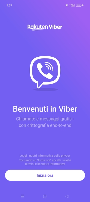 L'app è pronta per l'uso