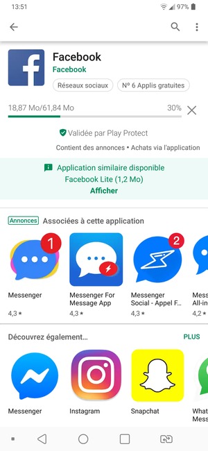 Veuillez attendre la fin de la procédure d'installation